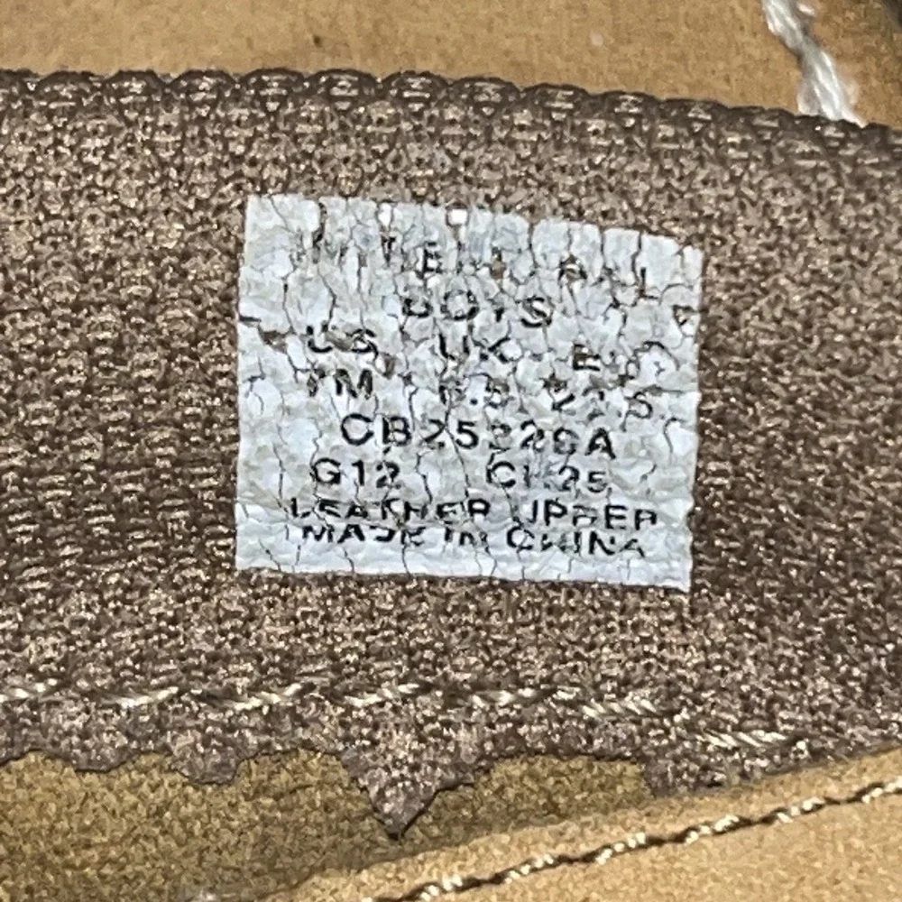 Sperry Top Sider Toddler Boys Boat Shoes‎ Sz 6 Tan Leather Loafers 6.5
